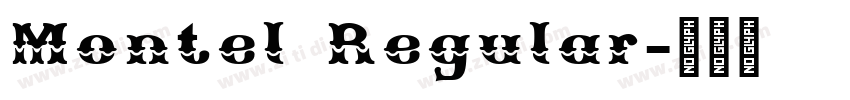 Montel Regular字体转换